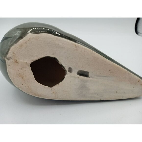 Tonala Bird Hand Painted Mexican Pottery Vintage Folk Art 3.75 Inch Flower 1960s - Picture 12 of 14